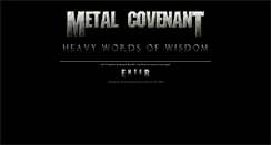 Desktop Screenshot of metalcovenant.com